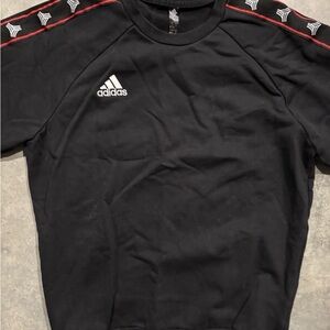 Youth size S Adidas Tango Club Sweatshirt  Large Pullover Black Logo Crewneck p4